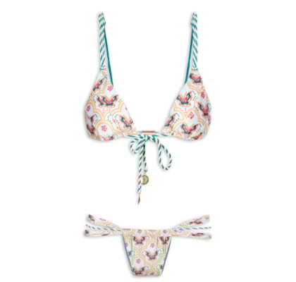 Biquíni Cortininha Borboleta - Azul 