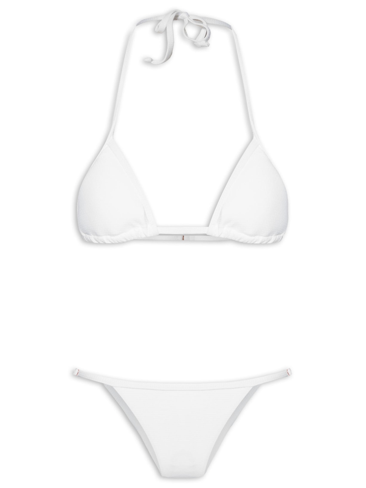 Biquíni Cortininha Canelado - Branco