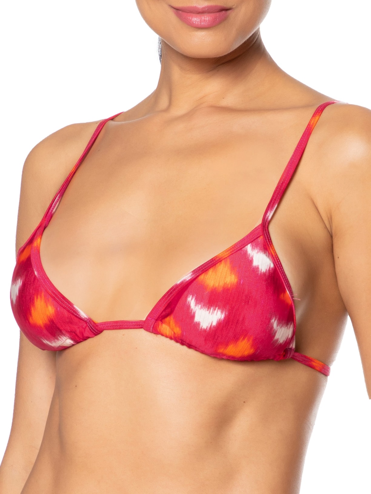 Biquíni Cortininha Colorido Rosa Mktbeach