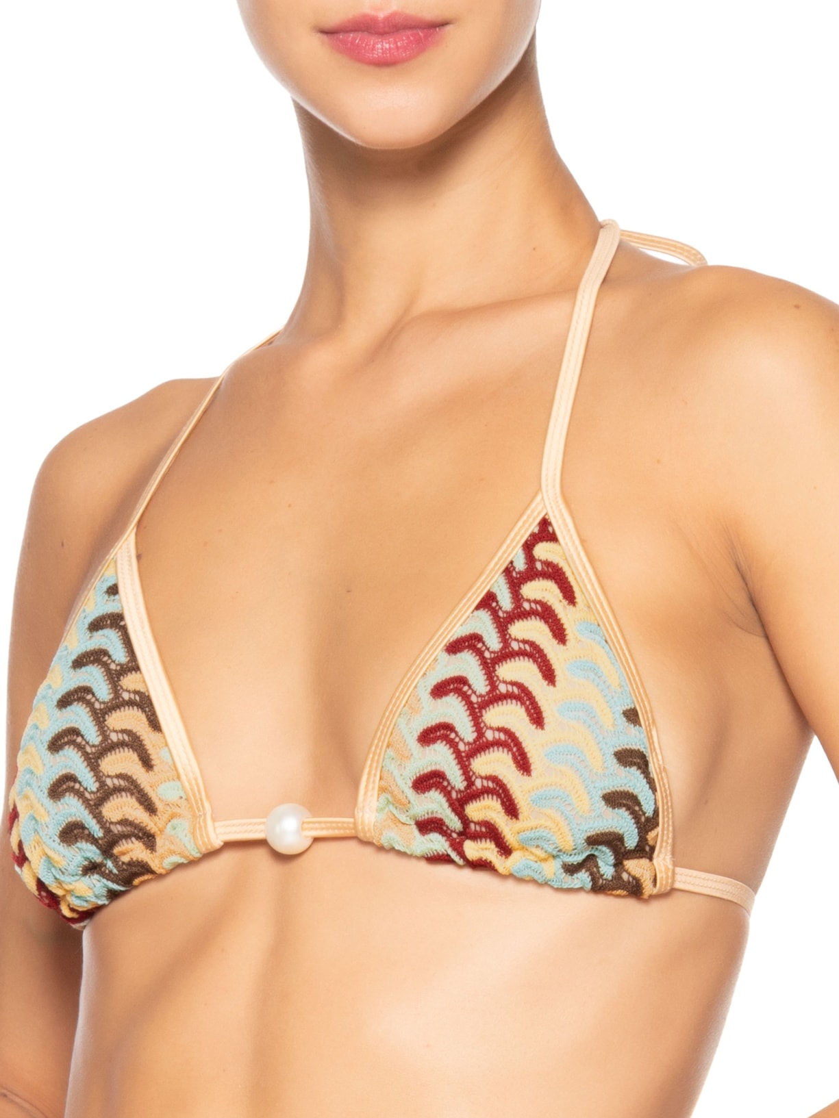 Biquíni Cortininha Colorido – Bege – Mktbeach Mktbeach