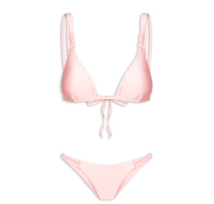 Biquíni Cortininha Com Alça Dupla - Rosa