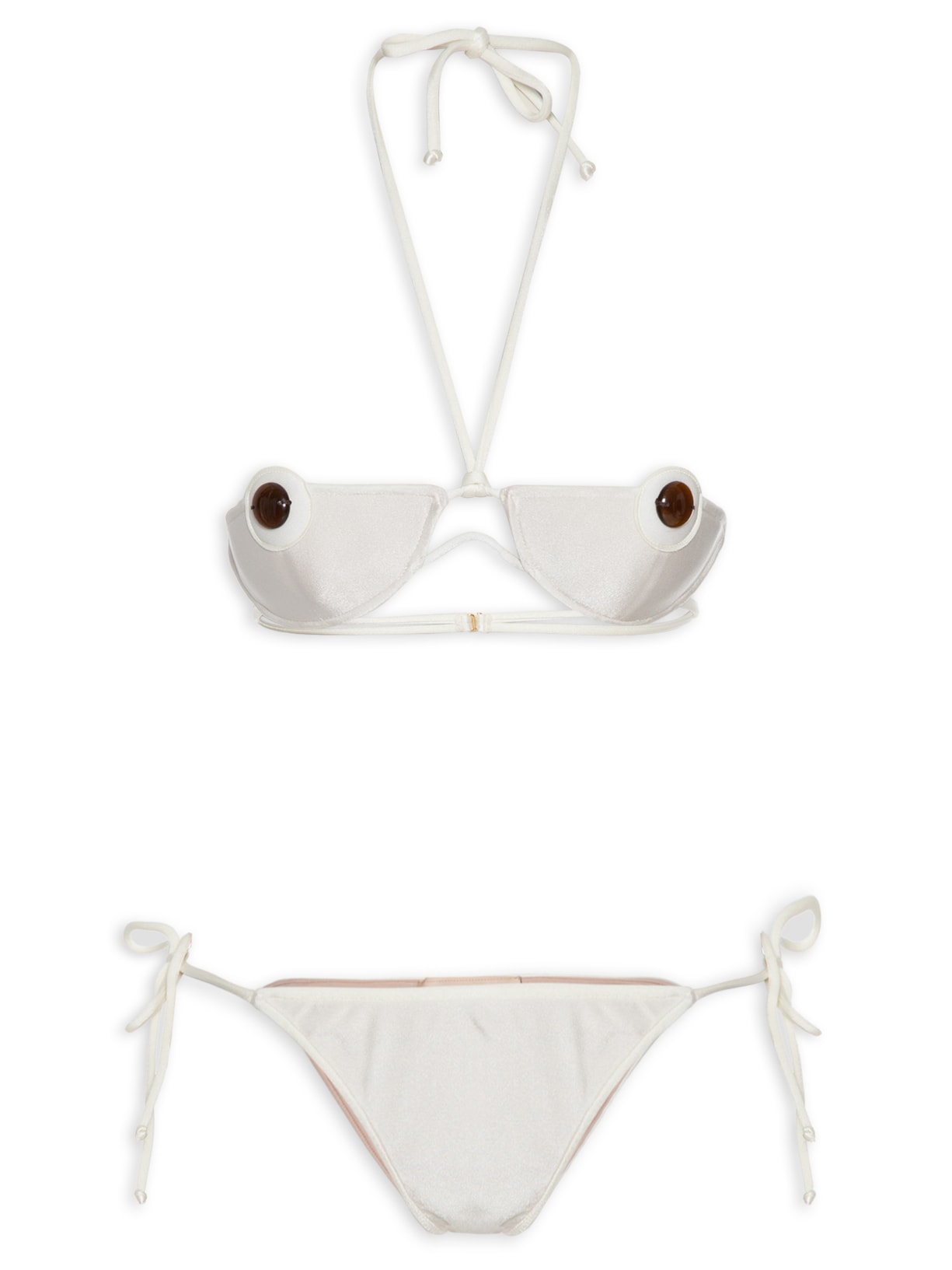 Biquíni Cortininha Detalhe - Off White
