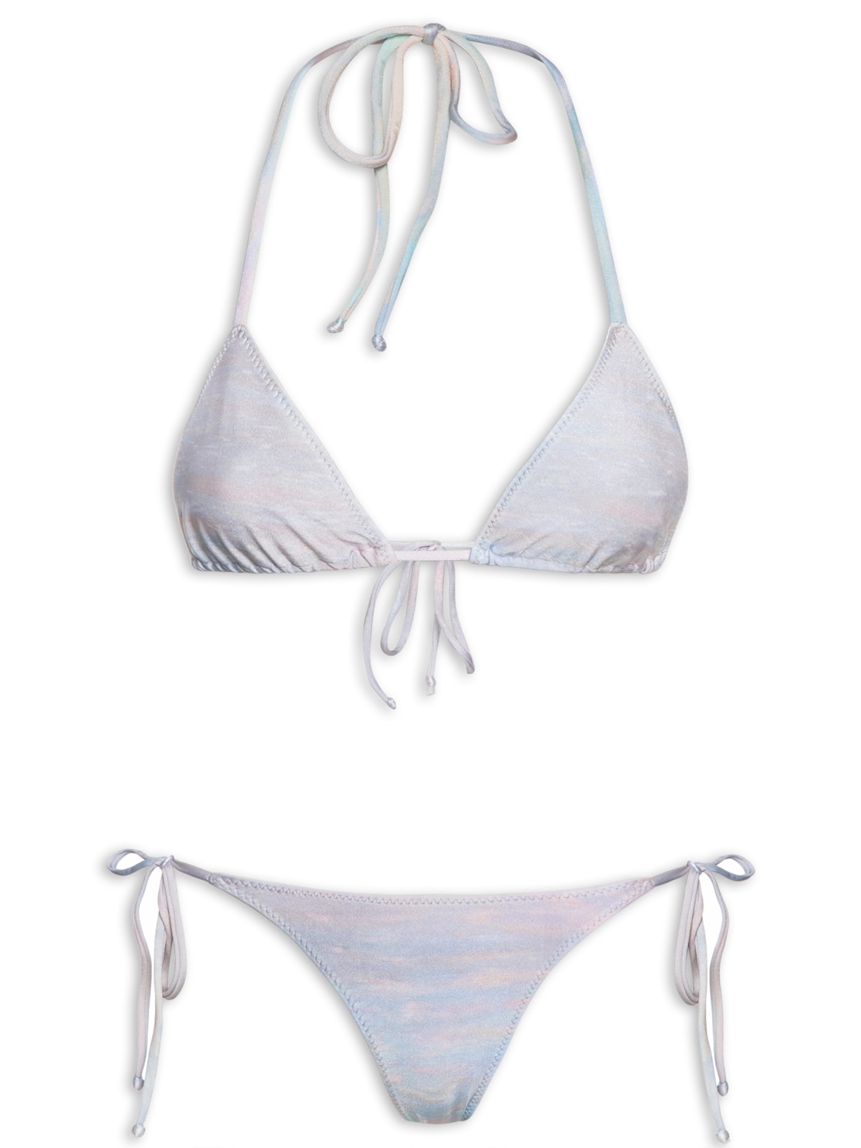 Biquíni Cortininha Estampado - Azul