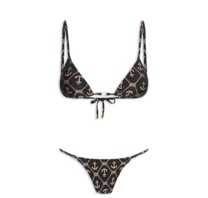 Biquíni Cortininha Feminino Marquinha Perfeita - Preto