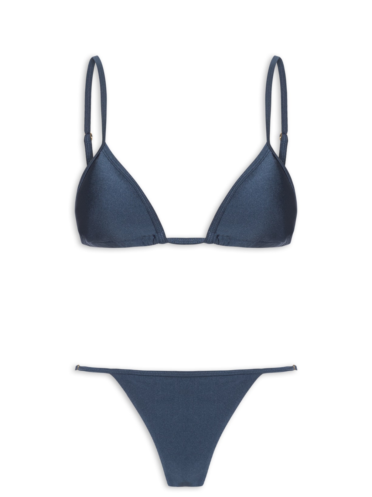 Biquíni Cortininha Liso Azul Mktbeach