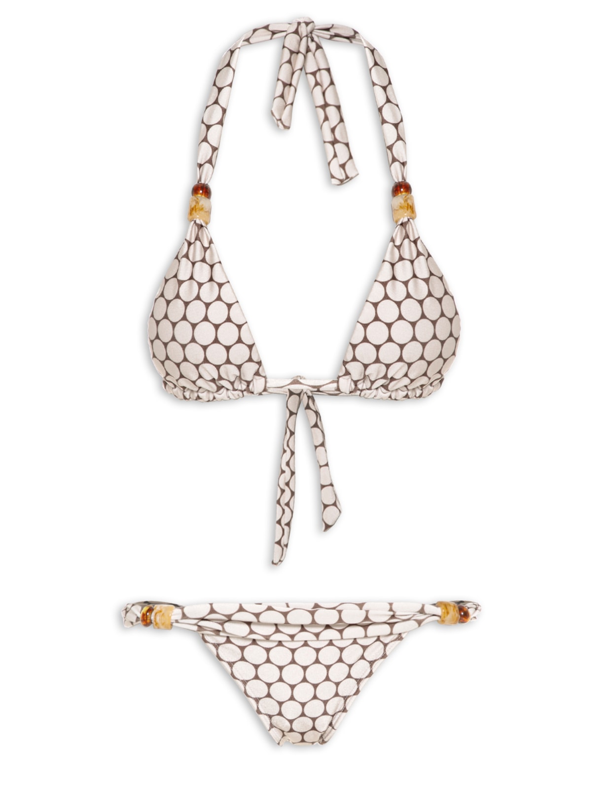 Biquíni Cortininha Longa New Poá - Bege