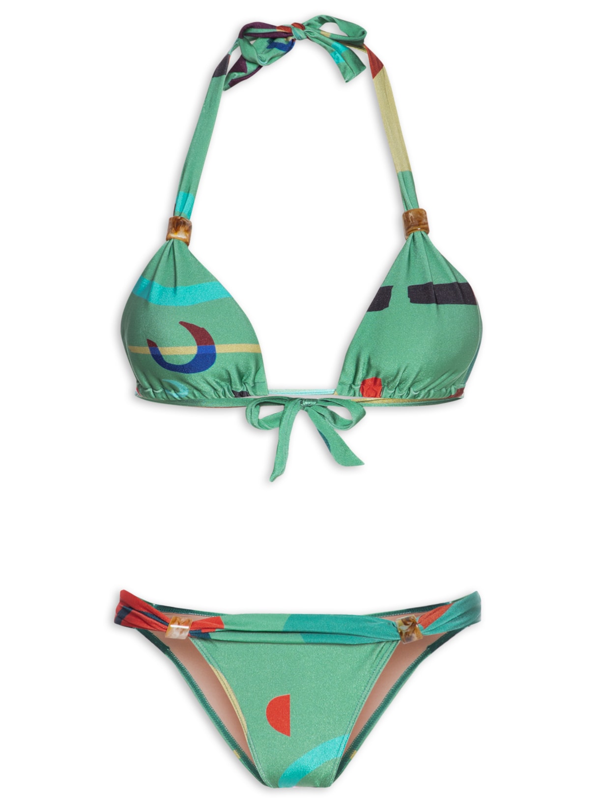 Biquíni Cortininha Longa - Verde