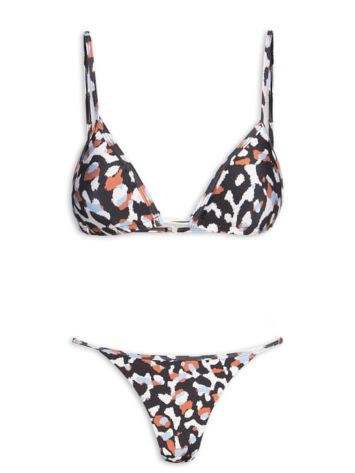 Biquíni Cortininha Marquinha Perfeita - Animal Print