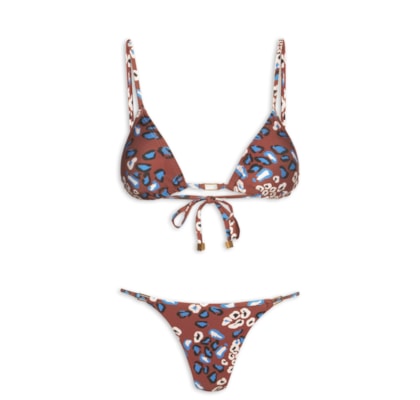 Biquíni Cortininha Marquinha Perfeita  - Animal Print