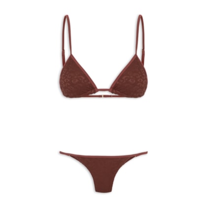 Biquíni Cortininha Marquinha Perfeita - Marrom