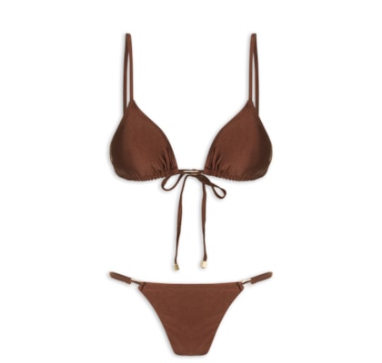 Biquíni Cortininha Marquinha Perfeita - Marrom
