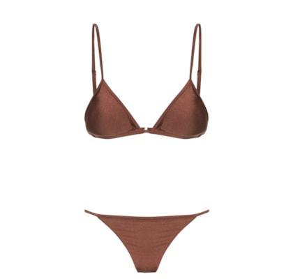 Biquíni Cortininha Marquinha Perfeita - Marrom
