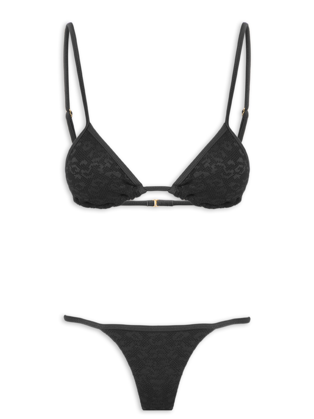 Biquíni Cortininha Marquinha Perfeita Preto Mktbeach