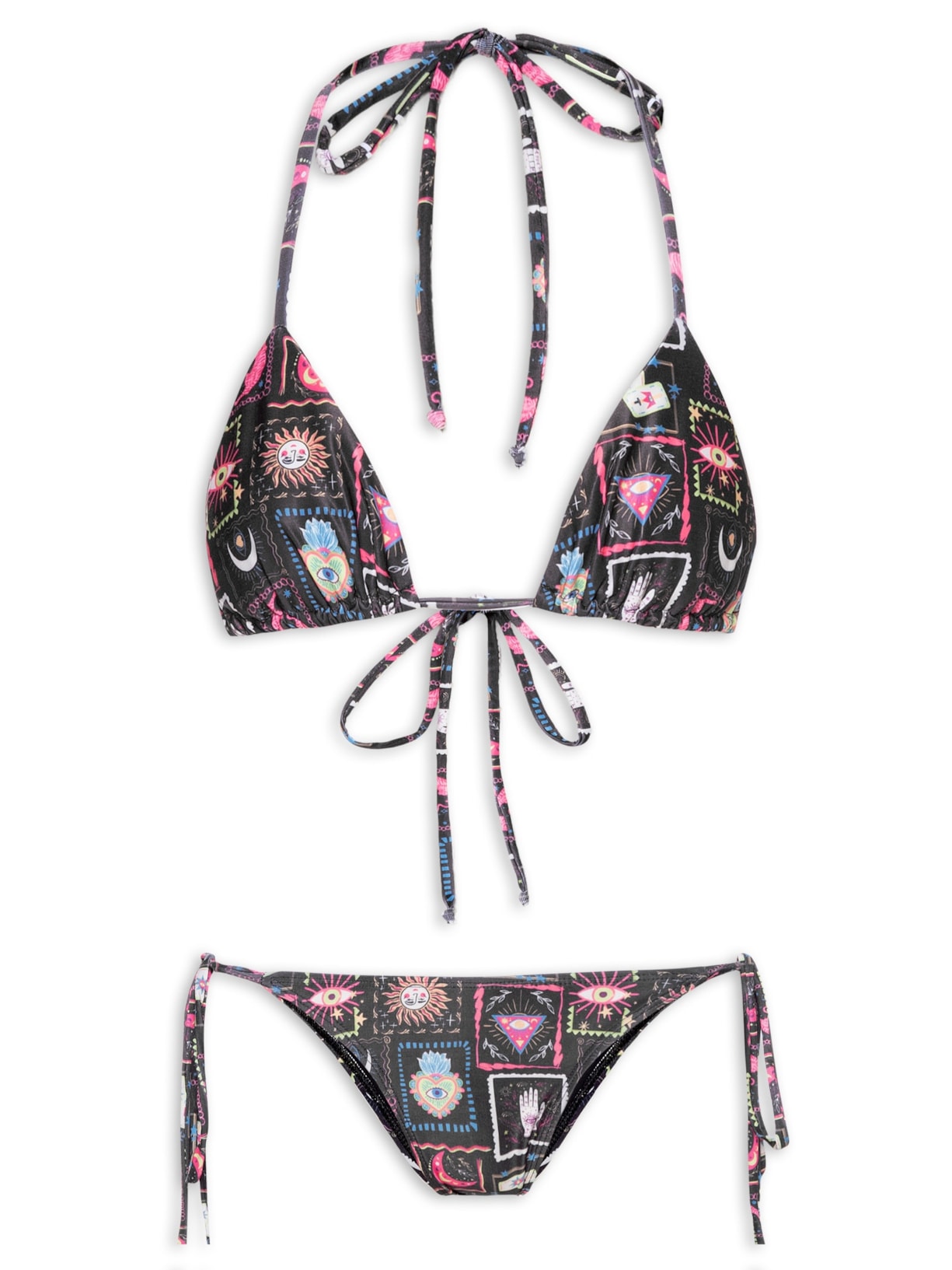 Biquíni Cortininha Místico - Preto