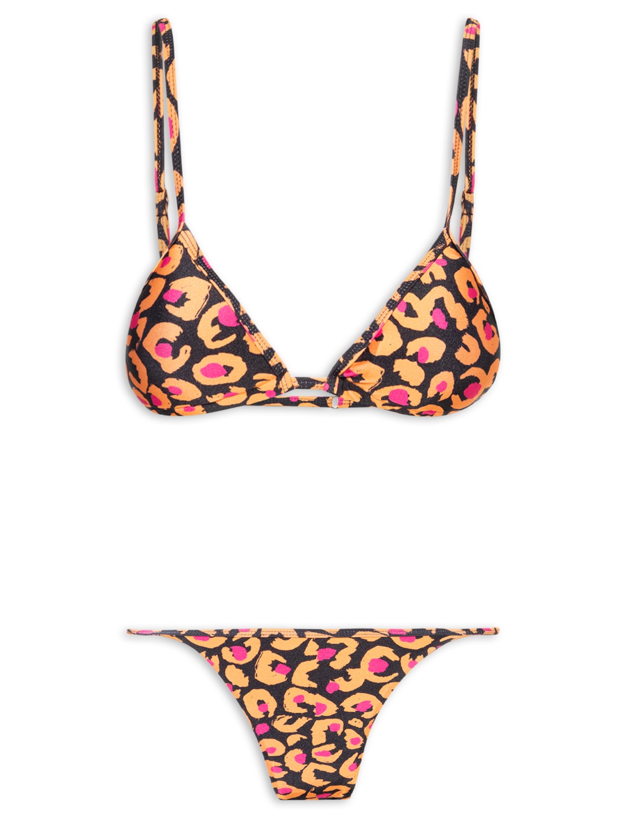 Biquíni Cortininha Oncinha - Preto