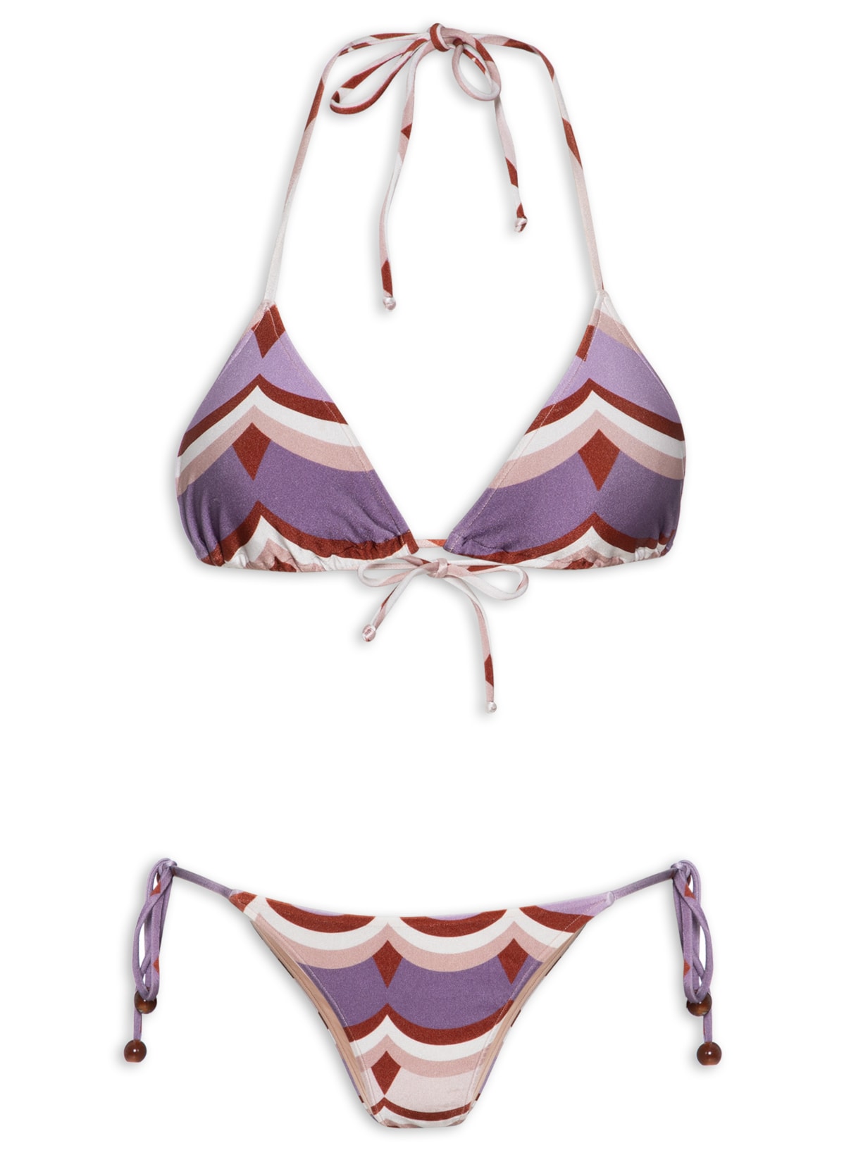 Biquíni Cortininha Ondas - Roxo