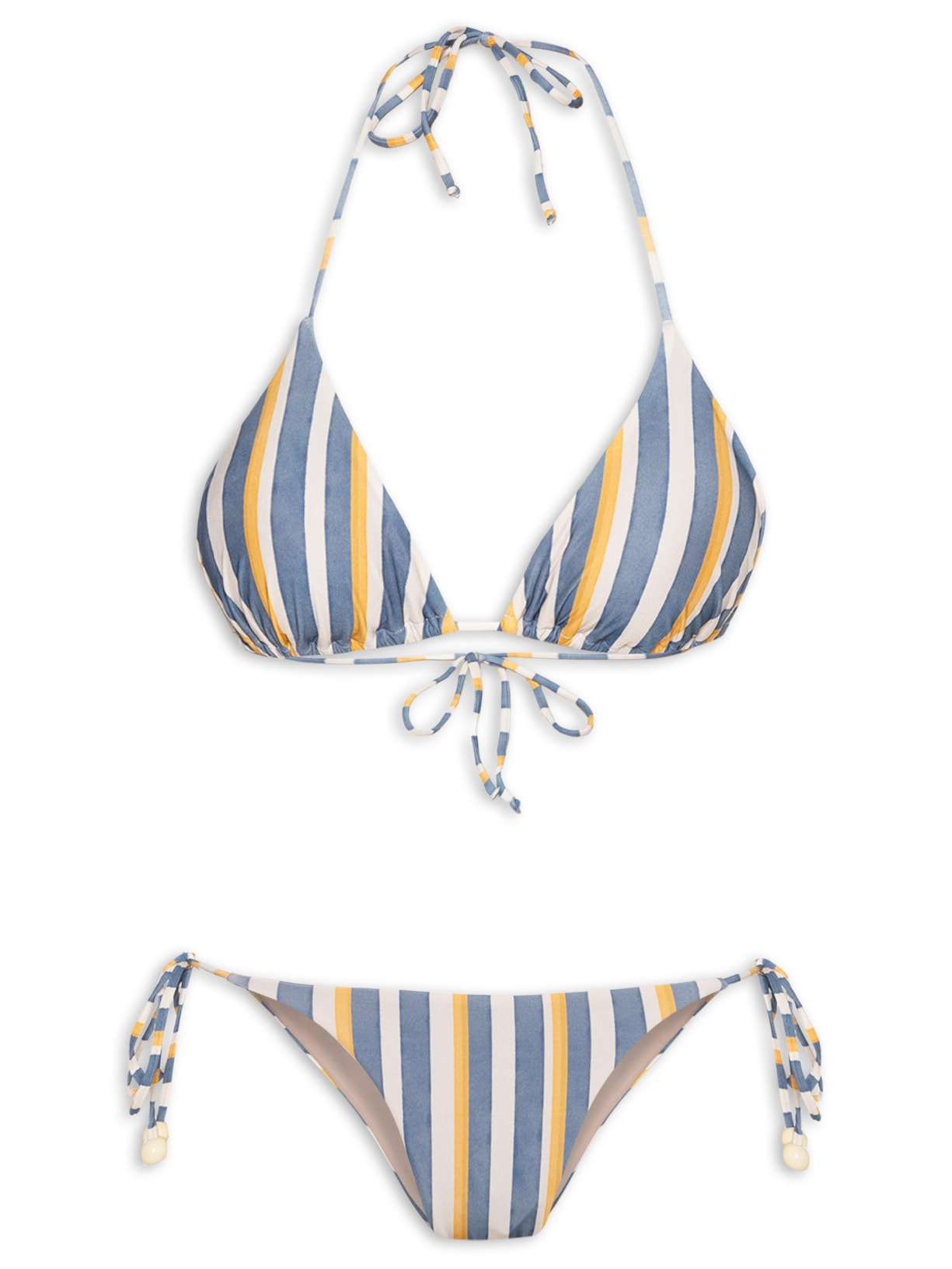 Biquíni Cortininha Ponteiras Golden Age - Azul