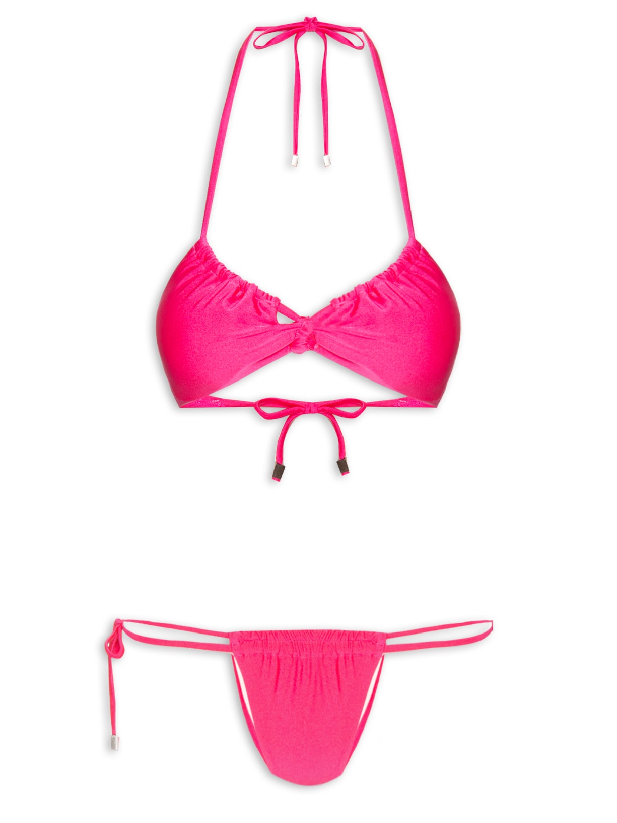 Biquini Cortininha Rosa Mktbeach