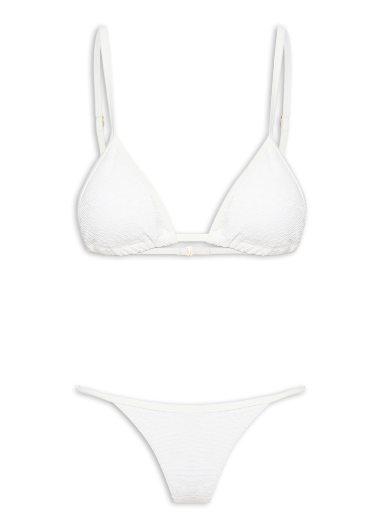 Biquíni Cortininha Texturizado - Off White