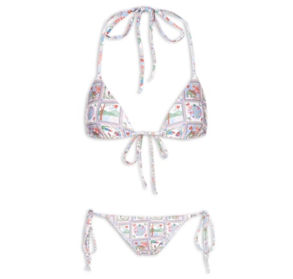Biquíni Cortininha Tropical -  Off White