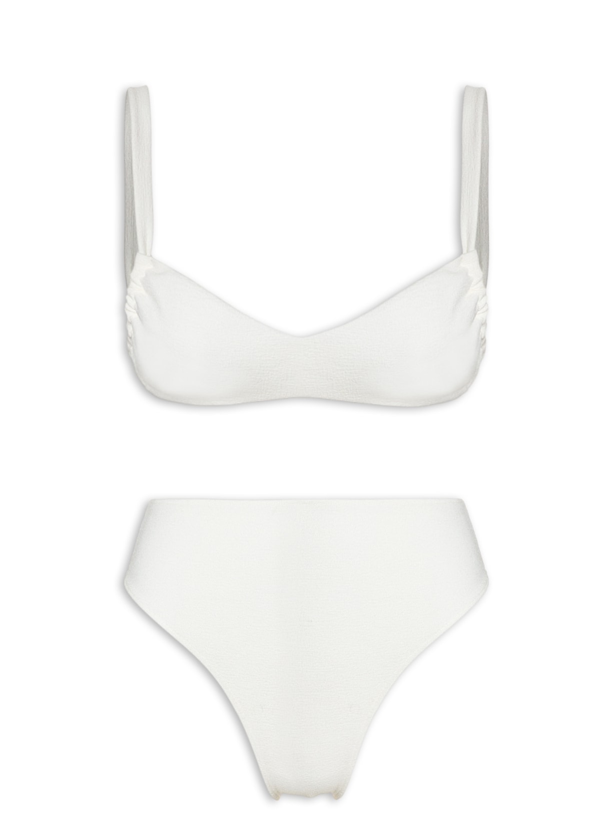 Biquíni Cris Hot Pants Cavada Boucle - Off White