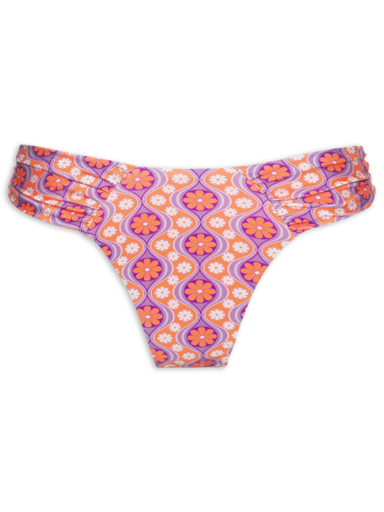 Biquíni Estampado Com Amarração Laranja Mktbeach