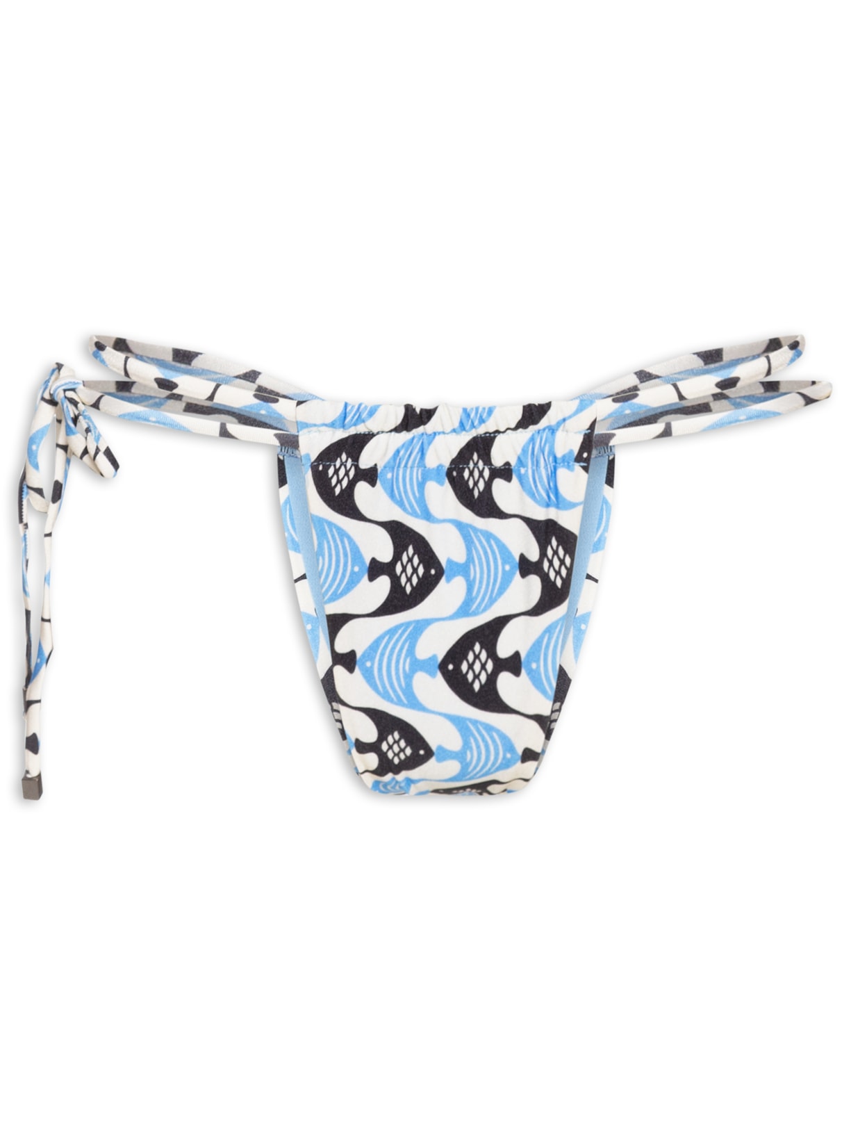 Biquíni Estampado Frente Cruzada Azul Mktbeach