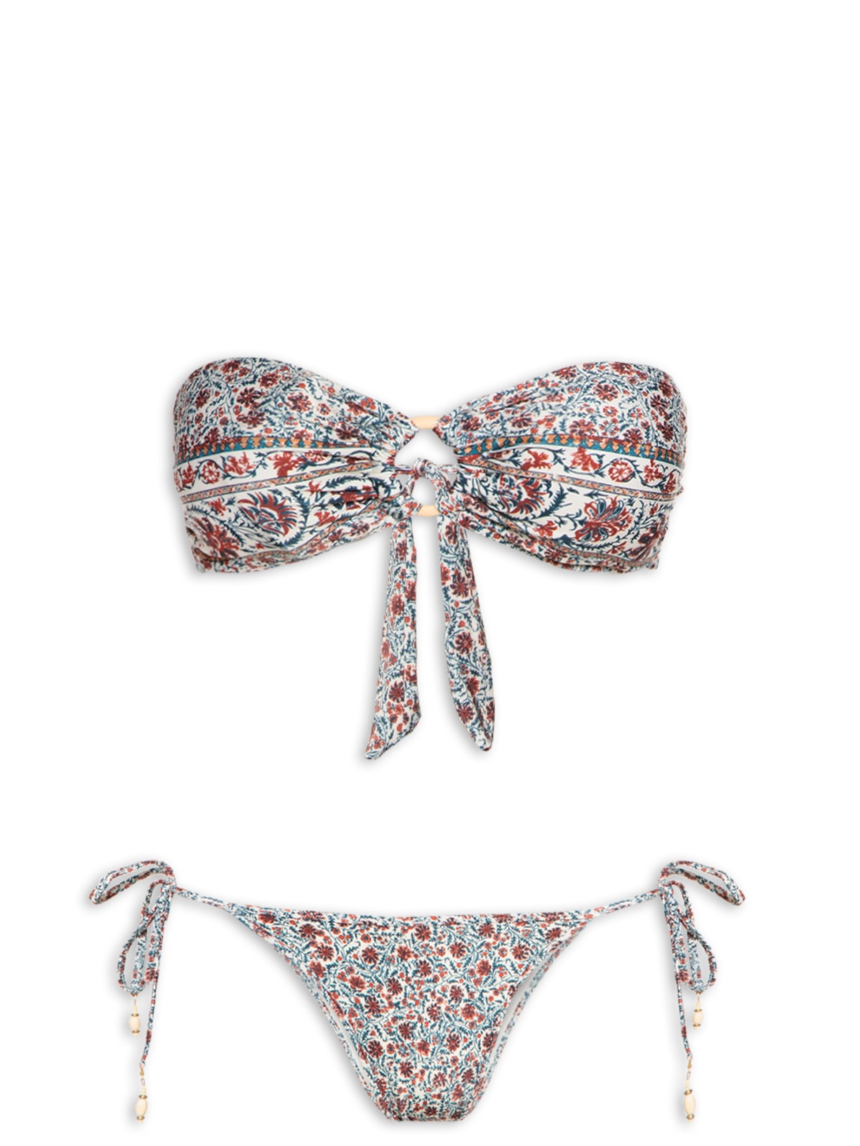 Biquíni Faixa Estampa Salerno - Off White