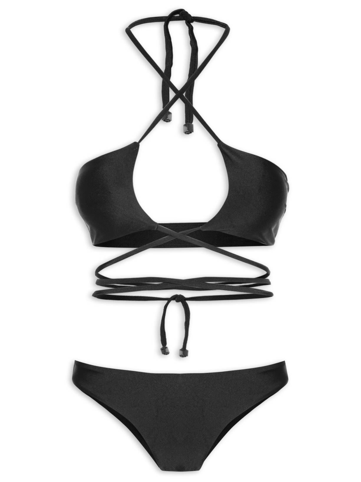 Biquíni Feminino Amarração - Preto