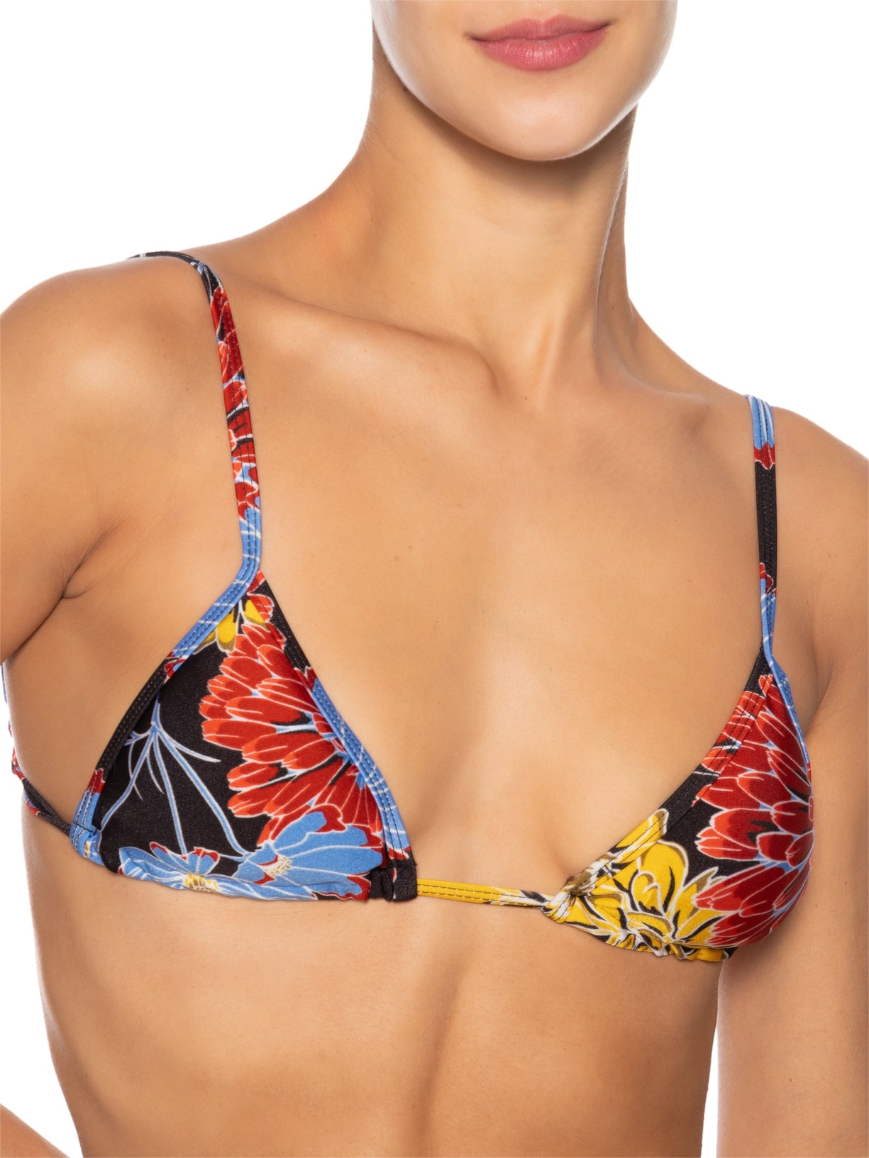 Biquíni Feminino Cortininha Estampado Preto Mktbeach