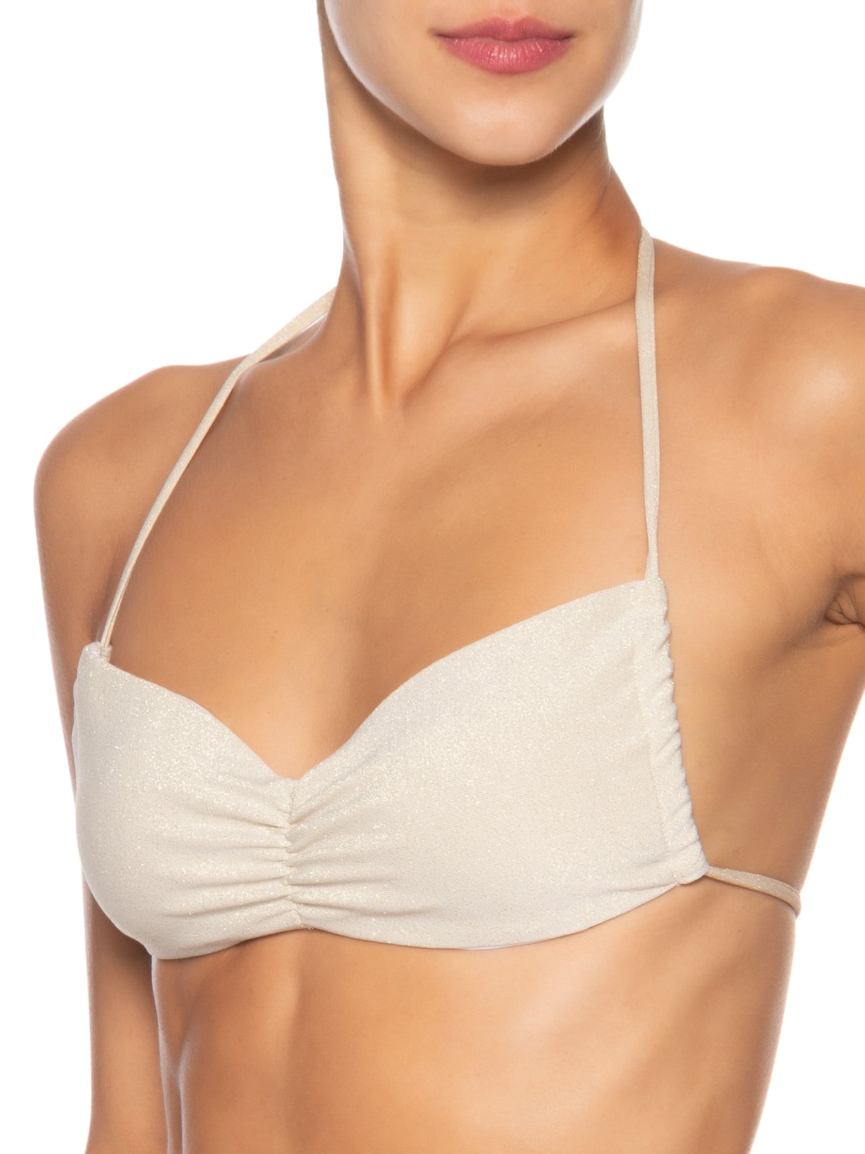 Biquíni Feminino Cortininha Invertida Bege Mktbeach