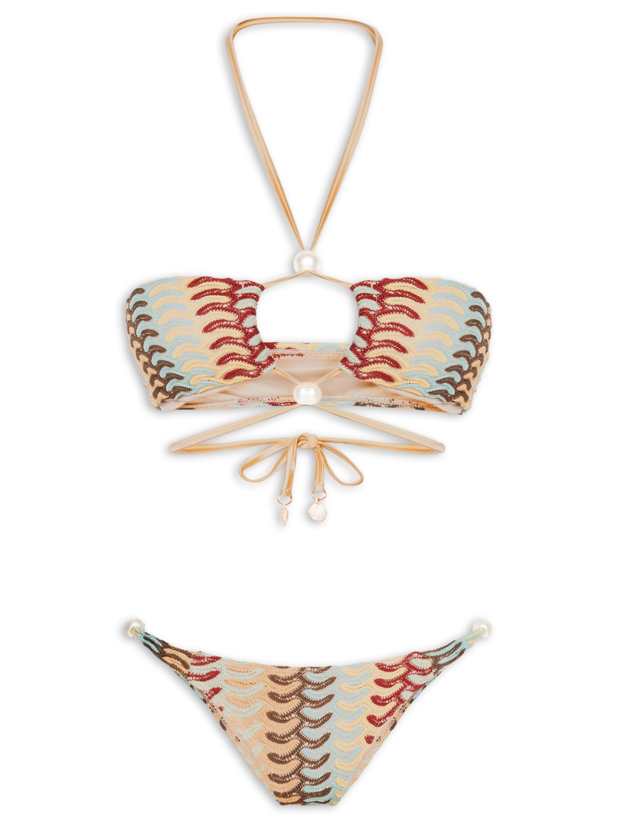 Biquíni Feminino Cortininha Invertida Bege Mktbeach