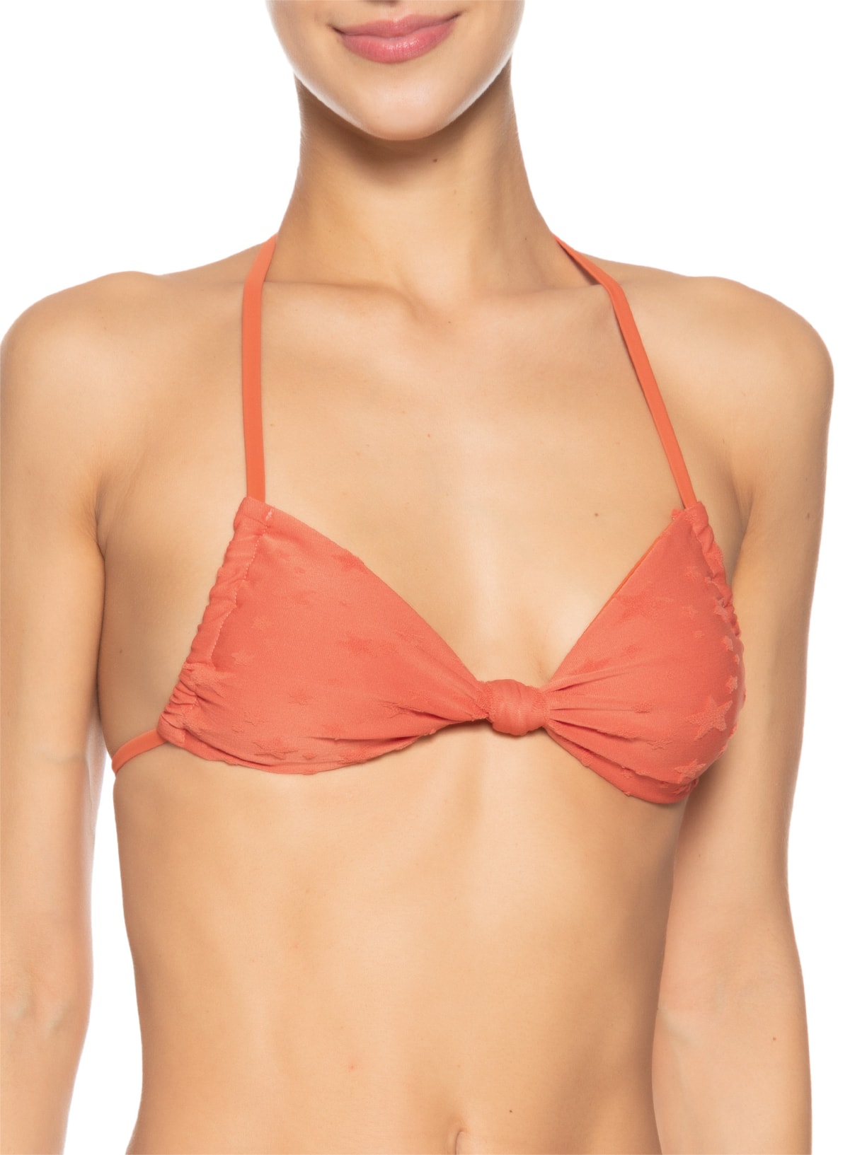 Biquini Feminino Cortininha Invertida Laranja Mktbeach