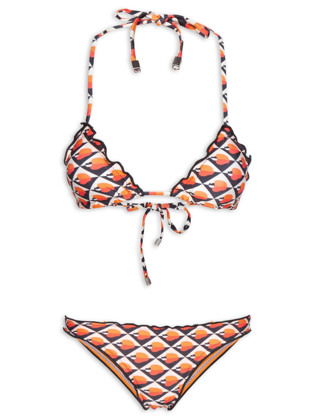 Biquíni Feminino Estampado Laranja Mktbeach