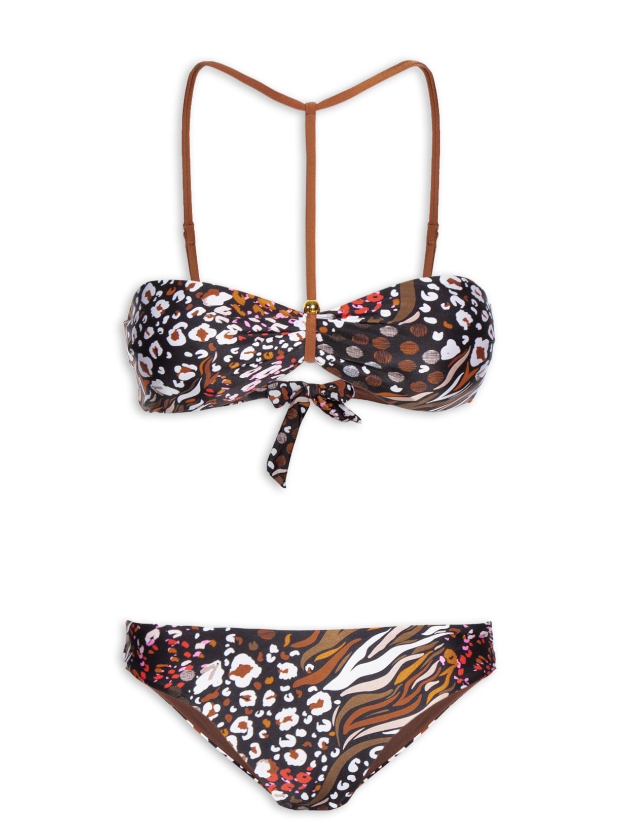 Biquíni Feminino Estampado - Preto