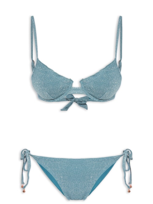 Biquíni Feminino Meia Taça - Azul