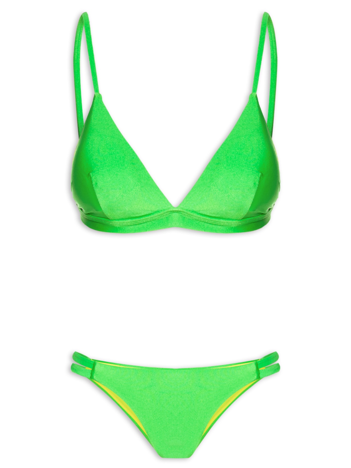 Biquíni Feminino Triângulo Liso - Verde