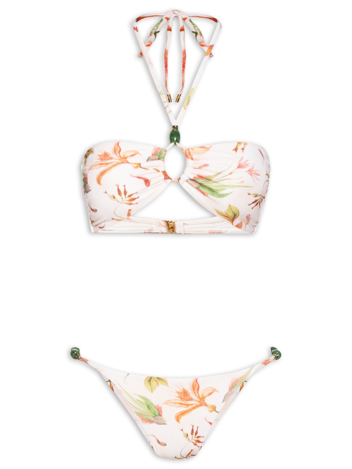 Biquíni Fishbloom Color Detalhe Pedras Off White Animale Resort