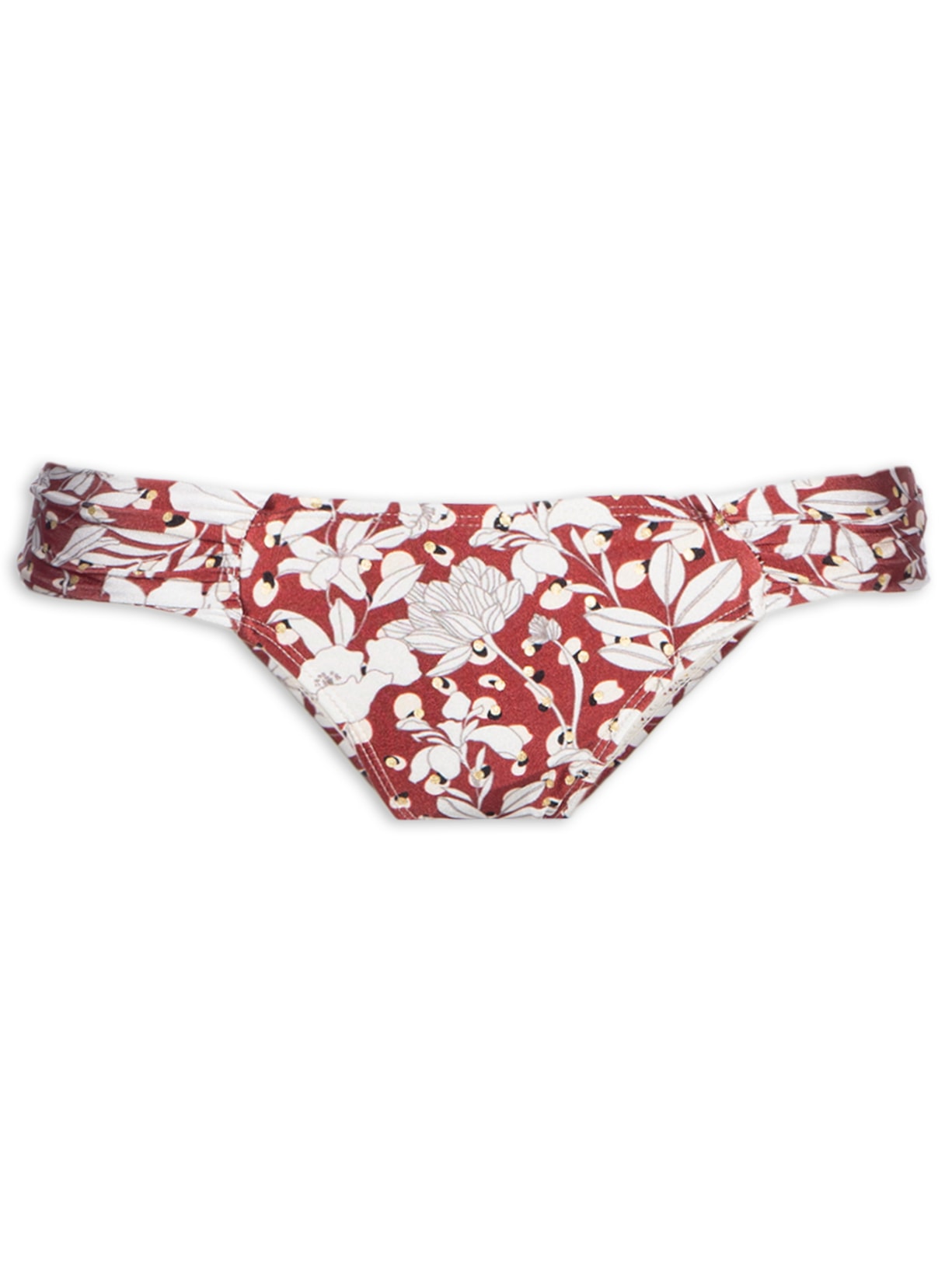 Biquíni Floral Com Alça Removível Vermelho Mktbeach
