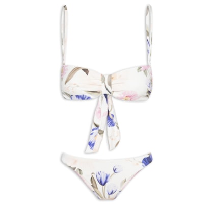 Biquíni Floral Lola - Branco