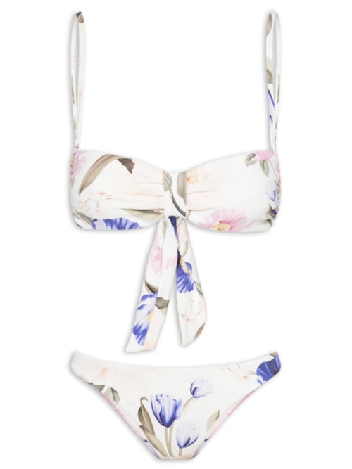 Biquíni Floral Lola - Branco