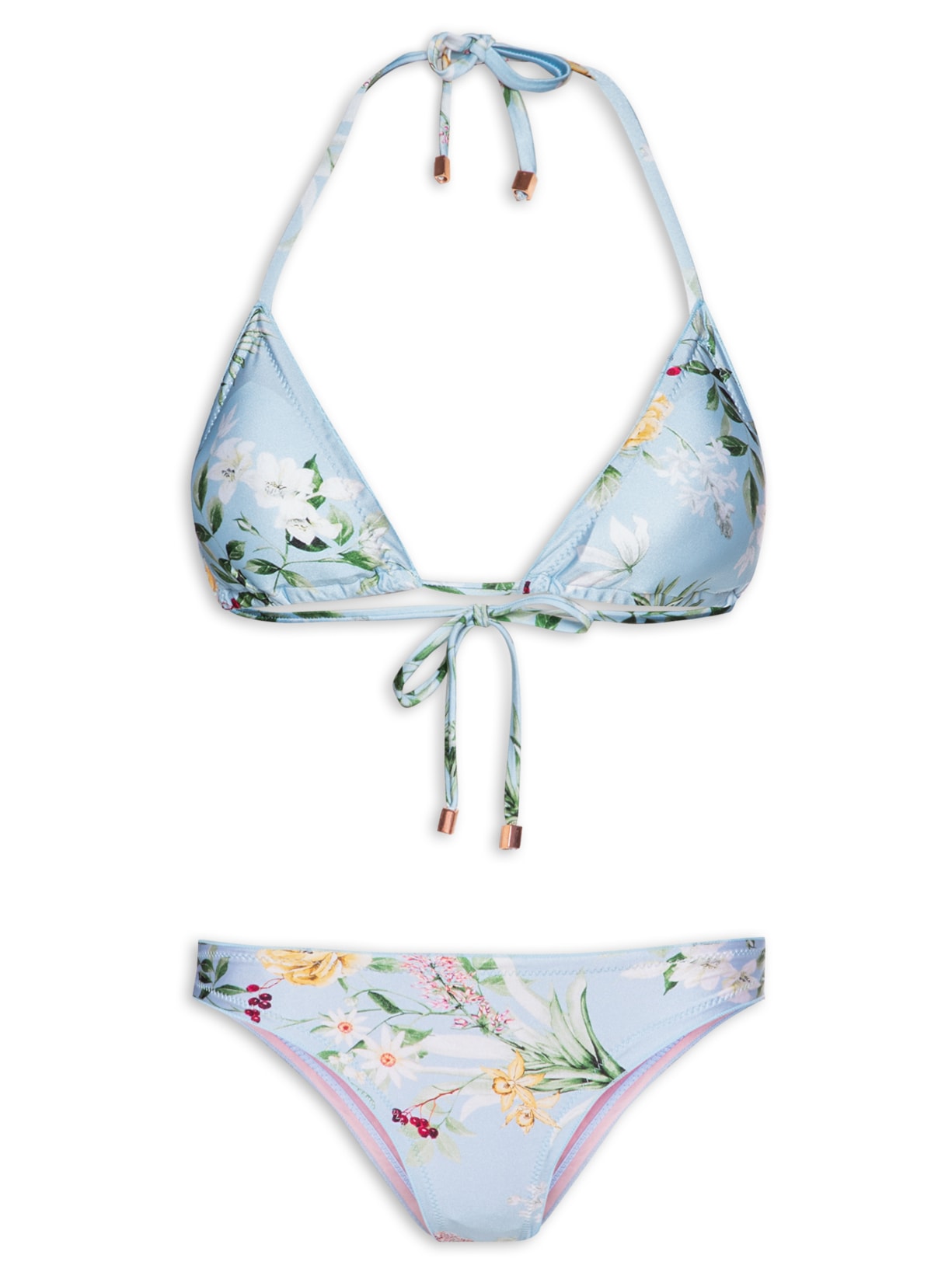 Biquíni Floral Ripple - Azul