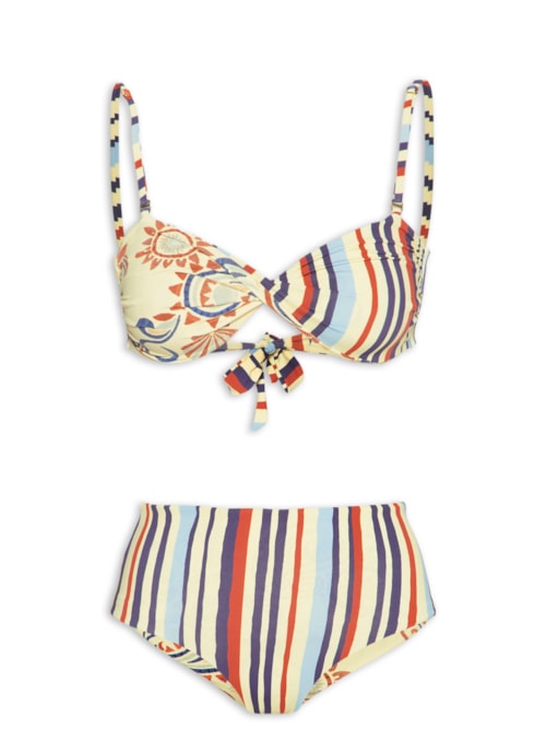 Biquíni Hot Pants Dupla Face Est Verano – Bege
