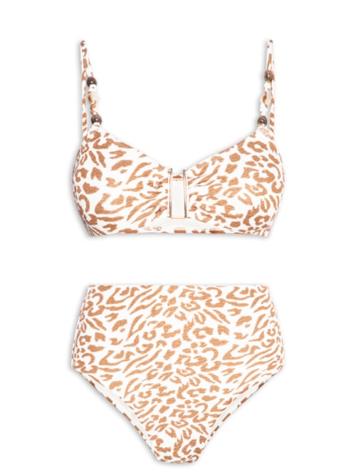 Biquíni Hotpant - Animal Print