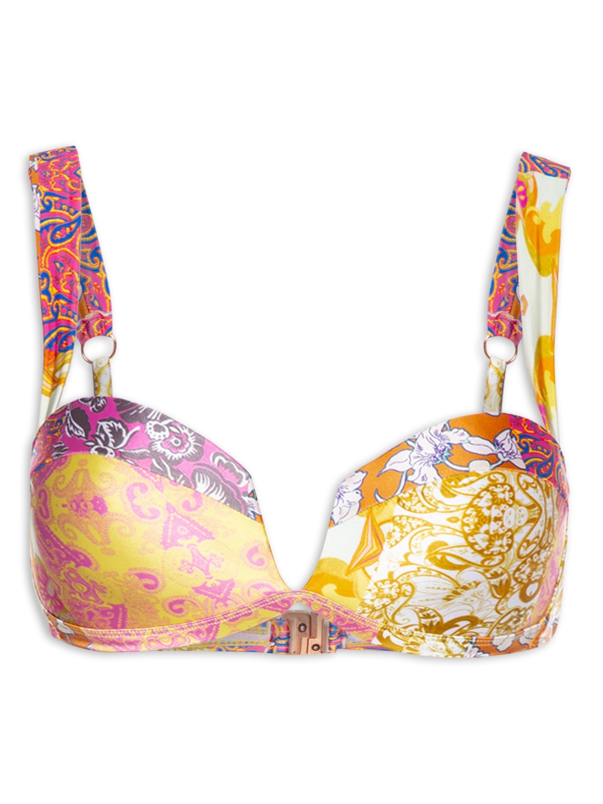 Biquíni Hotpants Estampado Amarelo Mktbeach