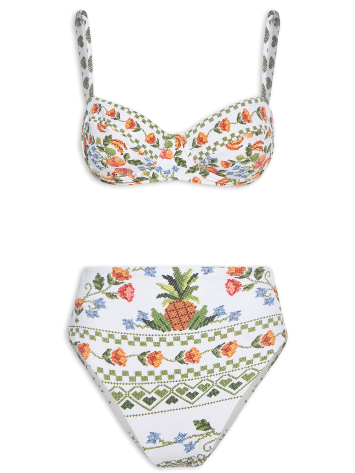 Biquíni Hotpants Loc Vitamina De Banana - Branco