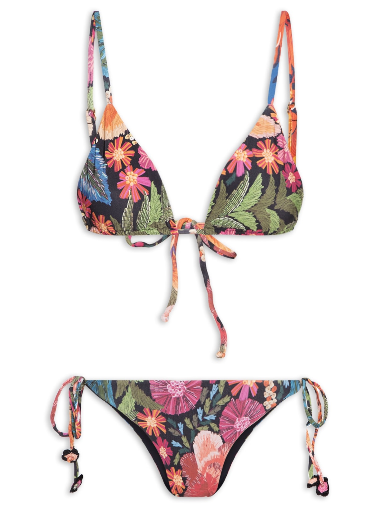 Biquíni Lacinho Bordadeira - Preto