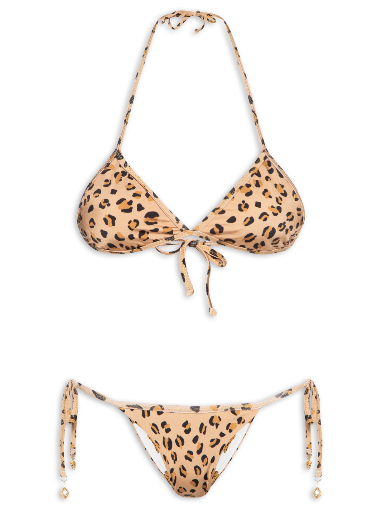 Biquíni Lacinho Double Concha Pintada - Animal Print