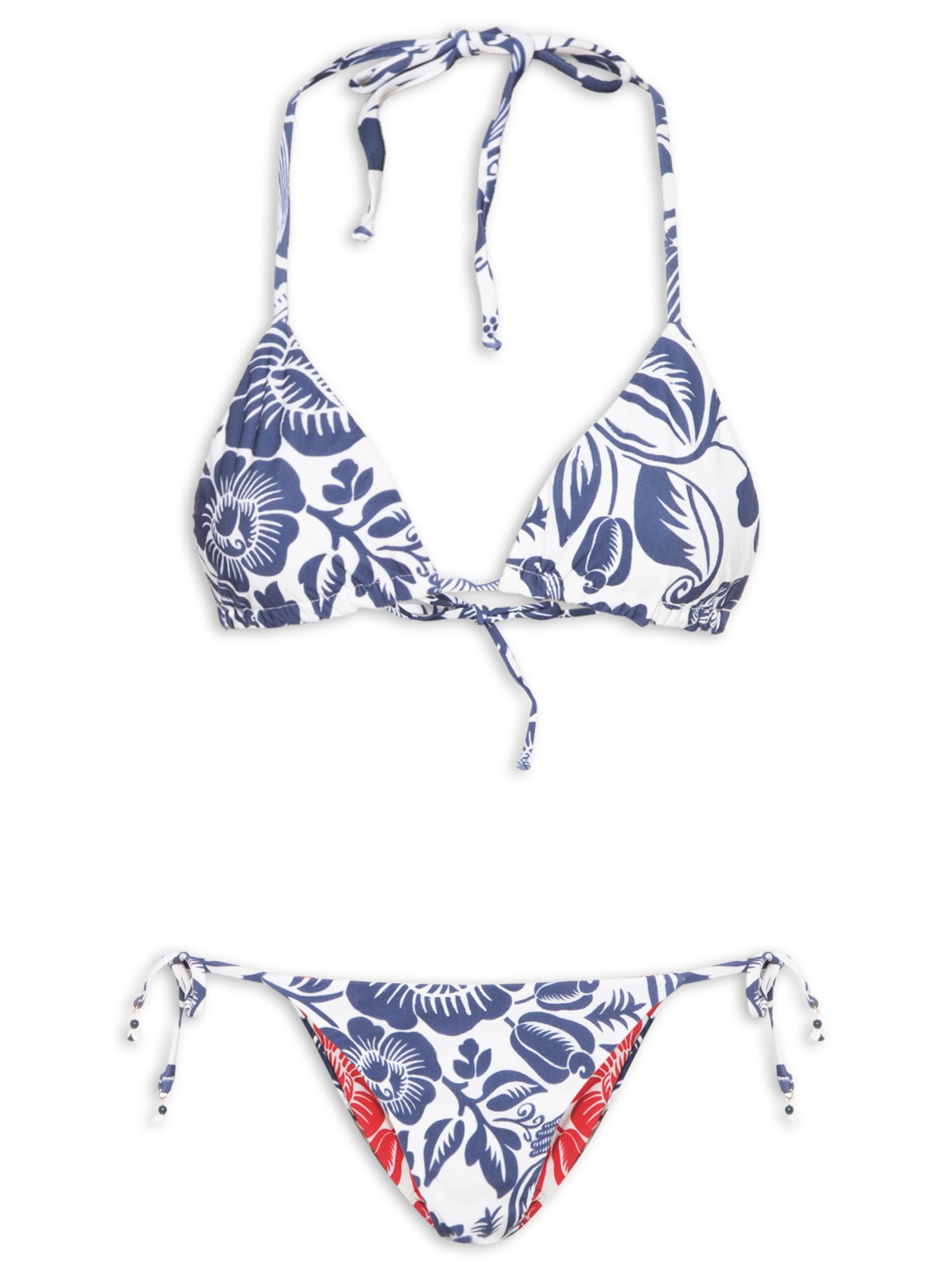 Biquíni Lacinho Double Noite De Pássaro - Azul