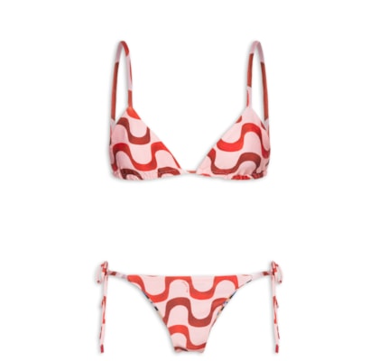 Biquíni Lacinho Double Rio Gráfico - Rosa